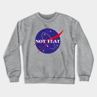 NASA not flat Crewneck Sweatshirt